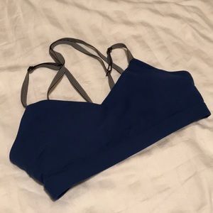 Blue Lorna Jane sports bra